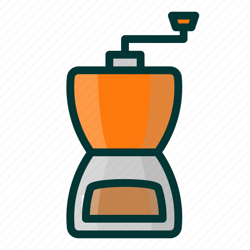 Grinder, coffee, drink, cafe, kitchen icon - Download on Iconfinder