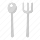spoon, and, fork, cookware, crockery, cutlery, utensil 