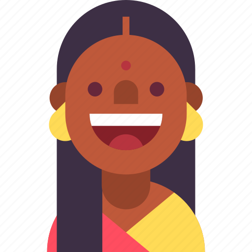Avatar, earring, girl, hindu, indian, sari, woman icon - Download on Iconfinder
