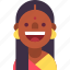 avatar, earring, girl, hindu, indian, sari, woman 