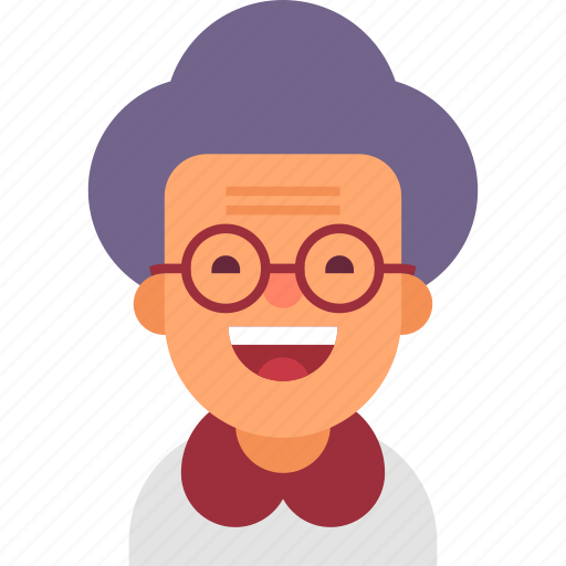 Avatar, glasses, grandma, grandmother, happy, old, woman icon - Download on Iconfinder