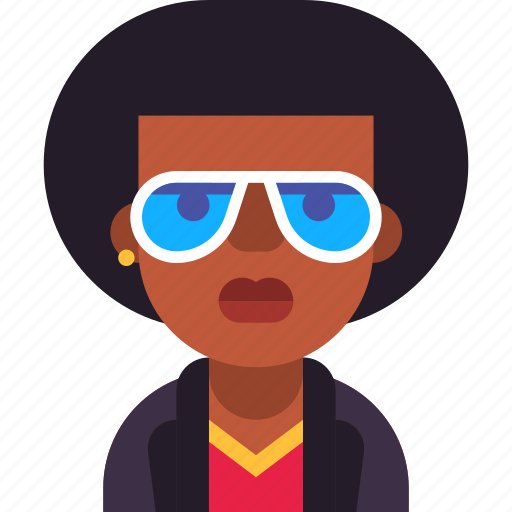 African, afro, avatar, glasses, man, rap, rock icon - Download on Iconfinder