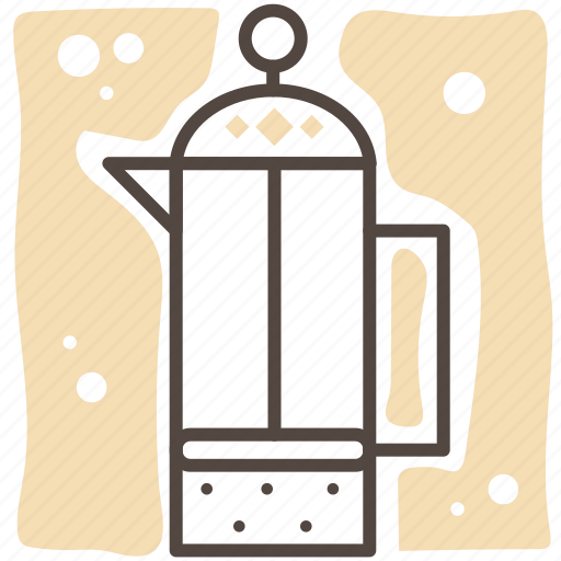 Coffee, drink, french, hot, kitchen gear, press, tea icon - Download on Iconfinder
