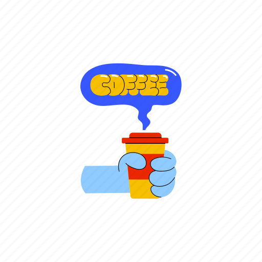 Coffee, cup, drink, food, beverage sticker - Download on Iconfinder