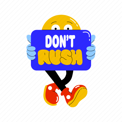 Rush, character, cartoon, smiley, emoticon, cute sticker - Download on Iconfinder