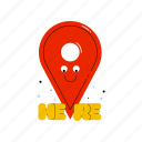 pin, place, location, navigation, pointer