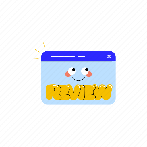 Review, comment, feedback, rating, message sticker - Download on Iconfinder