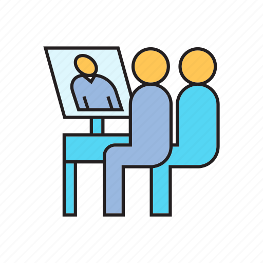 Chat, meeting, office, online conference, online meeting, talking, working icon - Download on Iconfinder