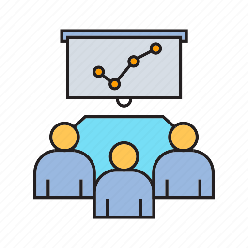 Board, business meeting, collaborate, graph, office, organization, worker icon - Download on Iconfinder