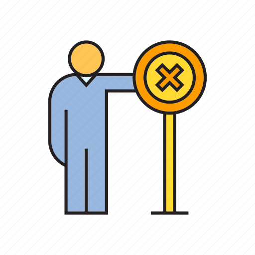 Ban, caution, no, people, signage, warn, wrong icon - Download on Iconfinder