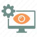 vision, solution, settings, eye, find, search, setting, computer, full