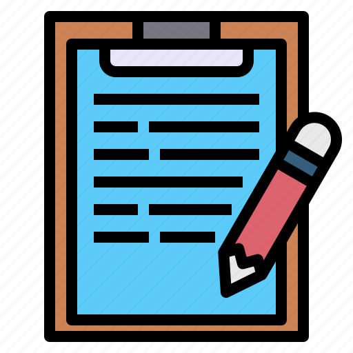 Clipboard, copywriting, editing, pencil, writing icon - Download on Iconfinder