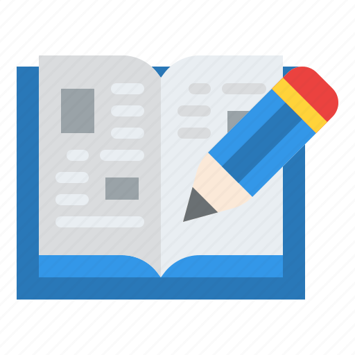 Book, writing, pencil, copywriting icon - Download on Iconfinder