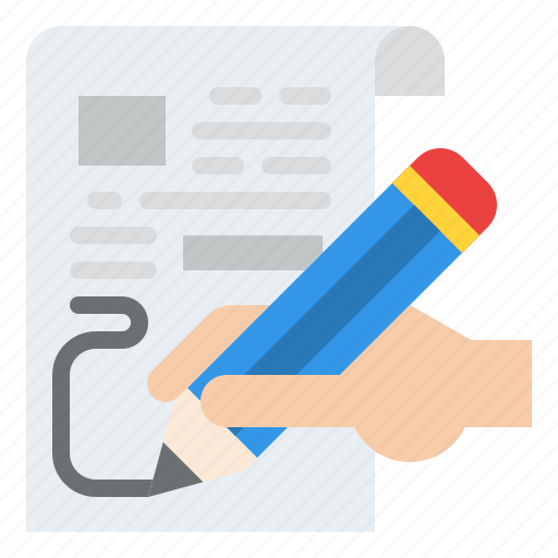 Hand, hold, article, writing icon - Download on Iconfinder