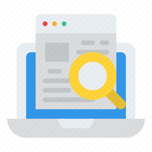 Search, info, laptop, writing, copywriting icon - Download on Iconfinder