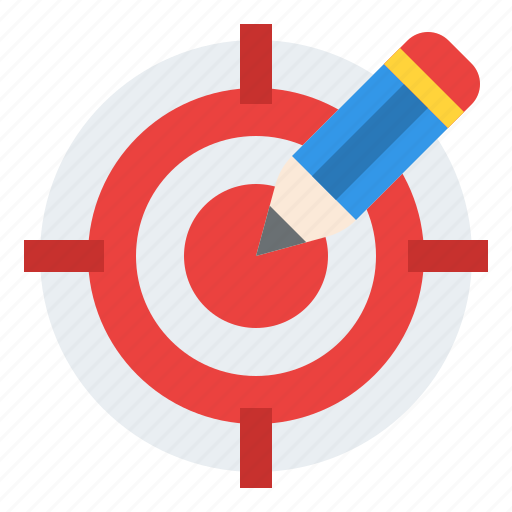 Target, pencil, writing, copywriting icon - Download on Iconfinder
