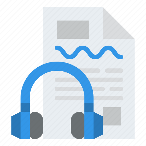 Transcribe, headphones, article, copywriting icon - Download on Iconfinder