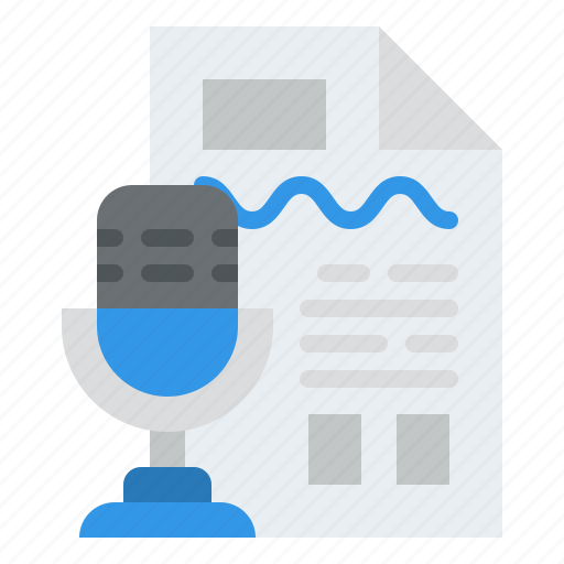 Transcribe, microphone, article, copywriting icon - Download on Iconfinder