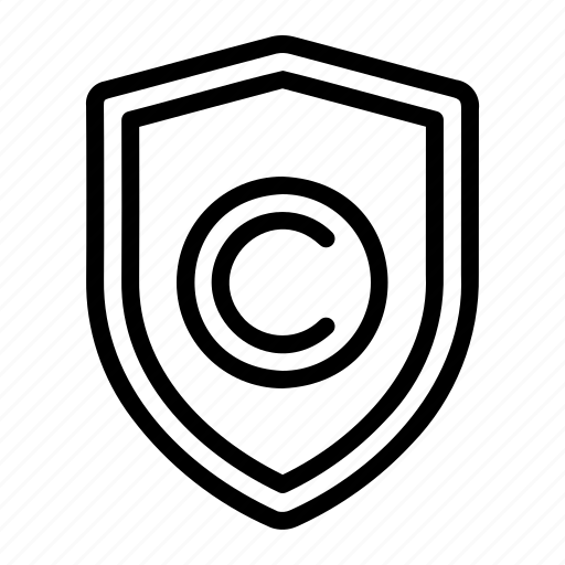 Copyright, license, copywriting, protection, security, shield icon - Download on Iconfinder