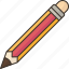 pencil, write, stationary, supplies, school 