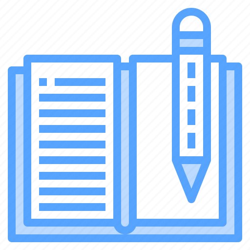 Datebook, diary, memory, pencil, write icon - Download on Iconfinder