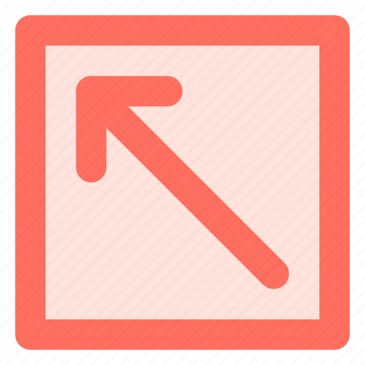 Arrow, diagonal, direction, left, up icon - Download on Iconfinder