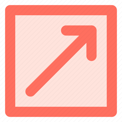 Arrow, diagonal, direction, right, up icon - Download on Iconfinder