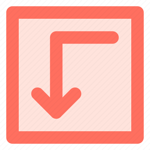 Arrow, direction, down, left icon - Download on Iconfinder