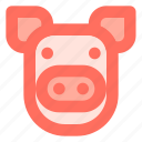 animal, face, farm, pig, piggy
