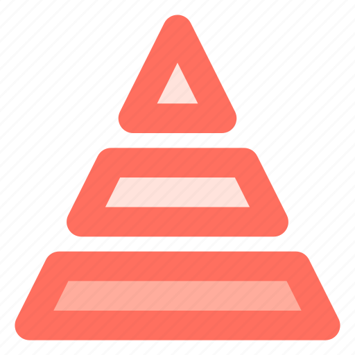 Career, pyramid, structure, three, tier icon - Download on Iconfinder
