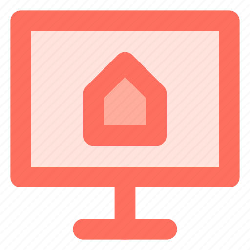 Computer, estate, house, monitor, real icon - Download on Iconfinder