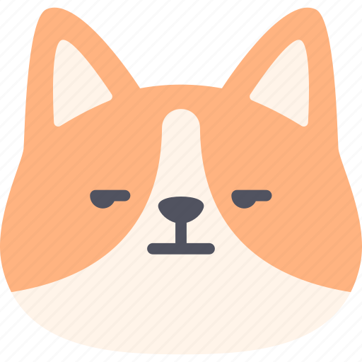 Annoying, corgi, dog, emoticon, emoji, expression, feeling icon - Download on Iconfinder