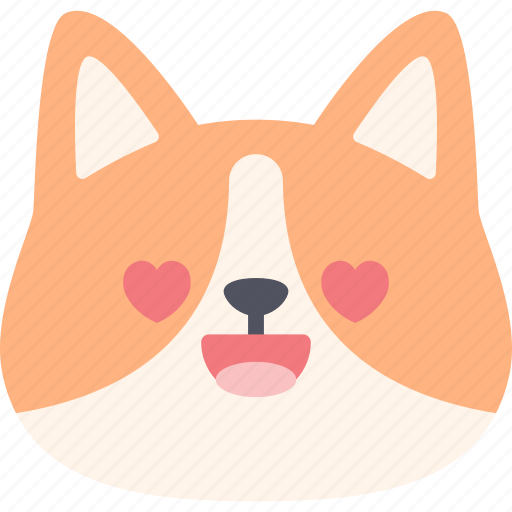 Love, corgi, dog, emoticon, heart, emoji, romance icon - Download on Iconfinder
