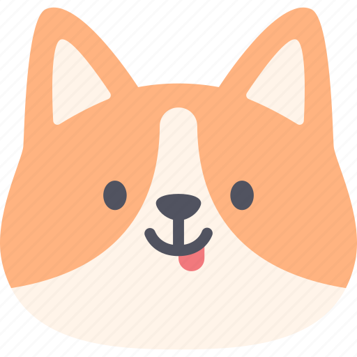 Naughty, corgi, dog, emoticon, pet, emotion, avatar icon - Download on Iconfinder