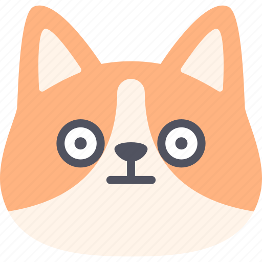 Stunning, corgi, dog, emoticon, emoji, face, avatar icon - Download on Iconfinder