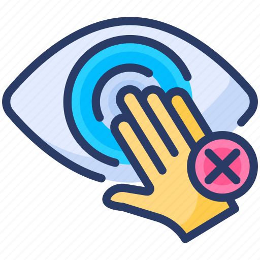 Do not, eyes, ignore, prevention, protection, rub, touch icon - Download on Iconfinder