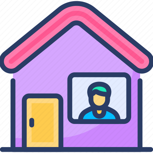 Home, ovoid, protect, quarantine, safe, social distance, stay icon - Download on Iconfinder