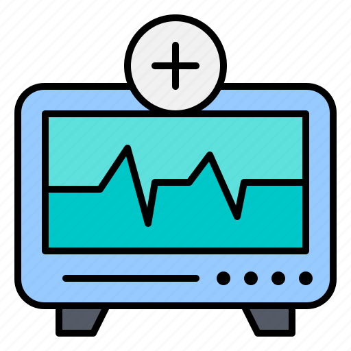Cardiogram, electrocardiogram, monitor, electronic, medical icon - Download on Iconfinder