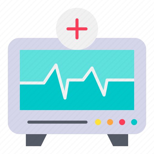 Cardiogram, electrocardiogram, monitor, electronic, medical icon - Download on Iconfinder