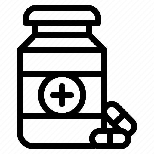 Pills, bottle, drugs, capsules, medicine icon - Download on Iconfinder