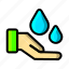 icon, color, washing hand 