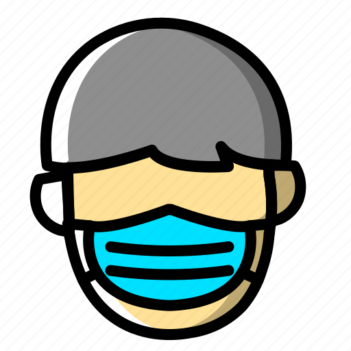 Icon, color, face mask icon - Download on Iconfinder