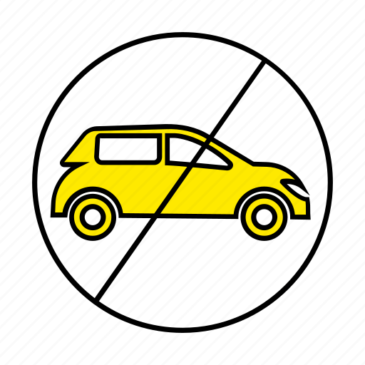 Car, forbidden, no drive, prohibited, transport, transportation, vehicle icon - Download on Iconfinder