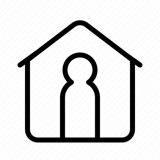 At, home, house, stay icon - Download on Iconfinder