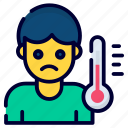 body temperature, temperature, thermometer, measuring, fever, measure