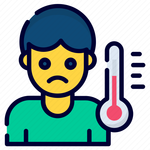 Body temperature, temperature, thermometer, measuring, fever, measure icon - Download on Iconfinder