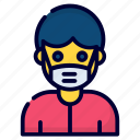 boy wearing mask, face mask, mask, protection, medical, face, coronavirus