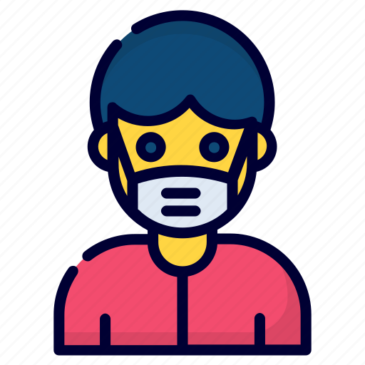 Boy wearing mask, face mask, mask, protection, medical, face, coronavirus icon - Download on Iconfinder