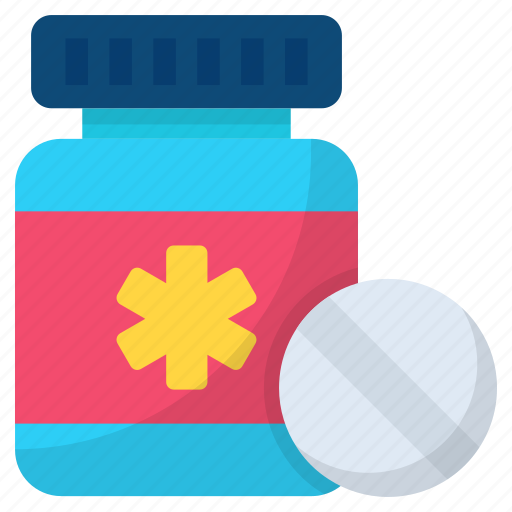 Pills bottle, medicine bottle, medicine, pills, drugs, medical, medication icon - Download on Iconfinder