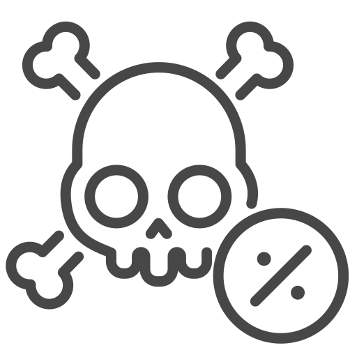Death, rates, percent, rate icon - Free download